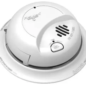 Smoke Detector Hardwired with Battery Backup