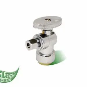 Left 1/2" TRN CHR STRT Supply Valve - Chrome