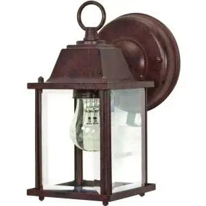 Exterior Lantern Style Fixture - Rustic Patina