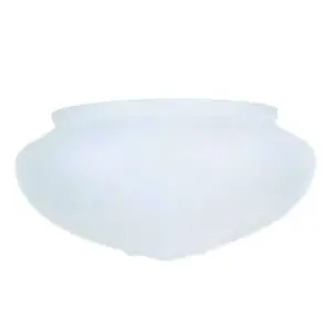 6" Etched Glass Shade - White