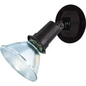 1 Light Floodlight Holder - Bronze