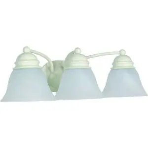 21" Vanity 3 Light Textured - White