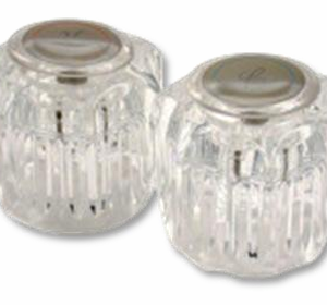 Hot & Cold Clear Handles - Pair