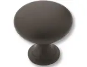 1 1/4" Cabinet Knob W/ Screws - Matte Black
