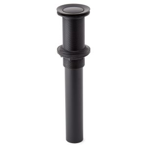 Metal Lavatory Pop-Up Drain Without Overflow - Matte Black