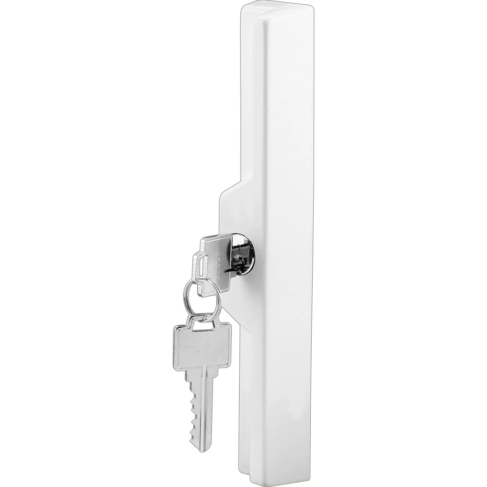 White Keyed Patio Door Pull For Aluminum Sliding Door