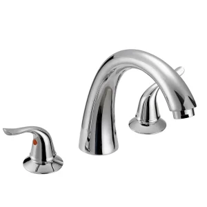 GARDEN TUB FAUCET, METAL, CHROME