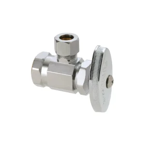1/2" x 3/8" Angle Stop Valve-Brass