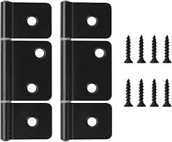 Non Mortise Interior Door Hinge(2 per pack w/screws)- Matte Black