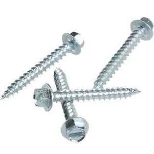 1/4" Hex Head Screws (ZINC) - #8 X 11/4"-50 count