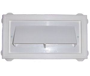 Exterior Wall Vent with Damper for Vinyl Sided Homes